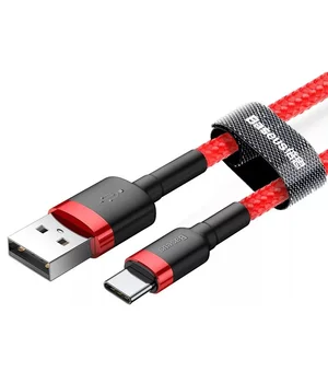 Дата кабель Baseus Cafule Type-C Cable 2A (2m) (CATKLF-C) Червоний