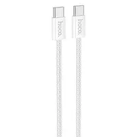 Дата кабель Hoco X104 Source 60W Type-C to Type-C (1m) White