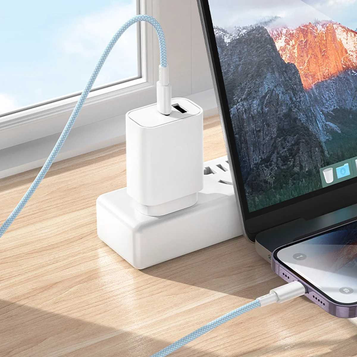 Дата кабель Borofone BX117 Source Type-C to Lightning 27W (1m) Blue