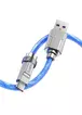 Дата кабель Hoco U113 Solid 100W USB для Type-C (1m) Blue