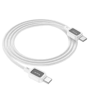 Дата кабель Hoco X108 Benefit 60W Type-C to Type-C (1m) White
