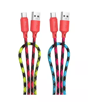 Дата кабель Hoco X116 Meridian USB to Type-C 3A (1m) Gradient Red Mix
