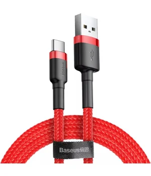 Дата кабель Baseus Cafule Type-C Cable 2A (2m) (CATKLF-C) Червоний