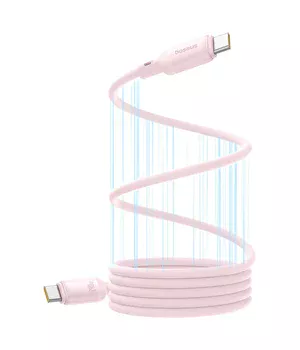 Дата кабель Baseus PicoGo Magnetic Liquid Silicone Type-C to Type-C 240W (1m) (P10376800) Baby Pink