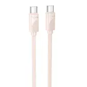 Дата кабель Hoco X114 Energy Type-C to Type-C 60W (1m) Pink