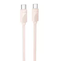 Дата кабель Hoco X114 Energy Type-C to Type-C 60W (1m) Pink