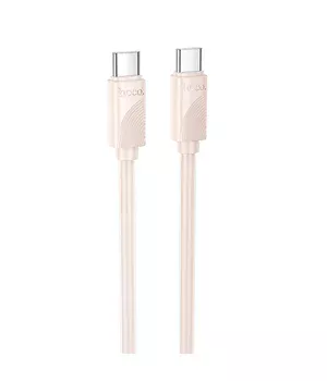 Дата кабель Hoco X114 Energy Type-C to Type-C 60W (1m) Pink