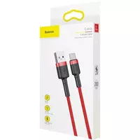 Дата кабель Baseus Cafule Type-C Cable 2A (2m) (CATKLF-C) Червоний