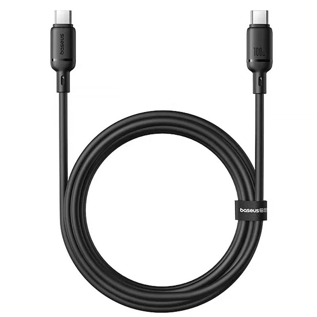 Дата кабель Baseus Silky Series OS Fast Charging Type-C to Type-C 100W (1m) (P10377704) Cluster Black