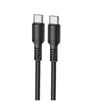 Дата кабель Borofone BX116 Certain Type-C to Type-C 60W (1m) Black