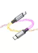 Дата кабель Hoco U112 Shine Type-C to Type-C 60W (1m) Gray