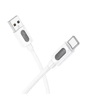 Дата кабель Borofone BX114 Structure USB to Type-C 3A (1m) White
