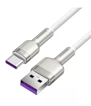 Дата кабель Baseus Cafule Metal Data USB Type-C 66W (2m) (CAKF0002) White