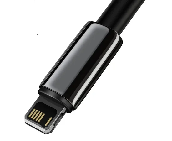 Дата кабель Baseus Tungsten Gold USB to Lightning Cable 2.4A (1m) (CALWJ-0) Black