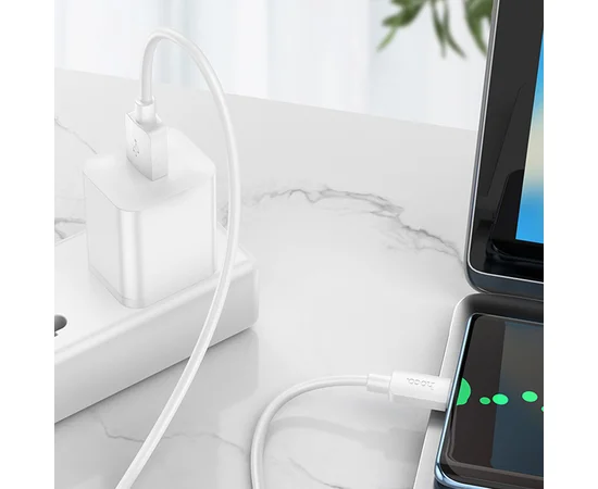 Дата кабель Hoco X96 Hyper USB to Type-C 27W (1m) White