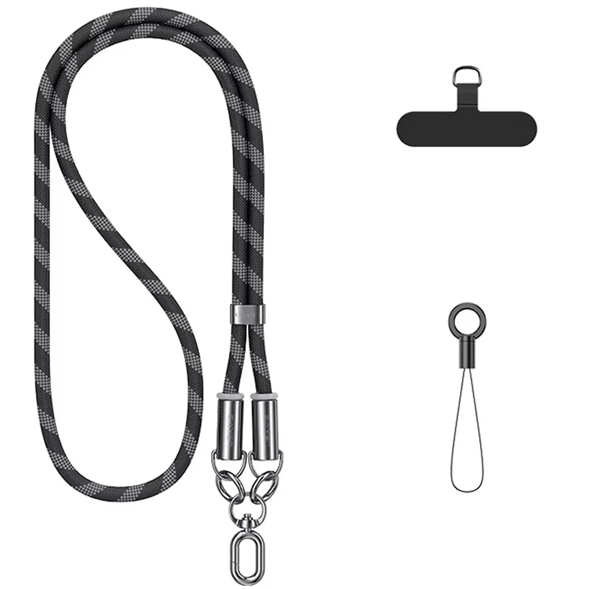 Дата кабель-шнурок Usams US-SJ745 Type-C to Type-C 60W (1.2m) Black