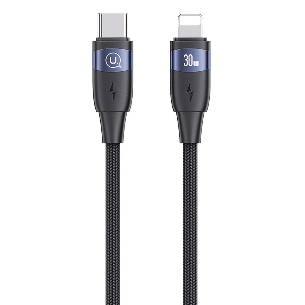Дата кабель Usams US-SJ635 U85 Type-C to Lightning 30W (2m) Black