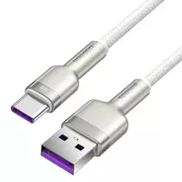 Дата кабель Baseus Cafule Metal Data USB Type-C 66W (1m) (CAKF00010) White
