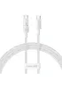 Дата кабель Baseus Gem Fast Charging Type-C to Type-C 100W (1m) (P10373000111) Moon White