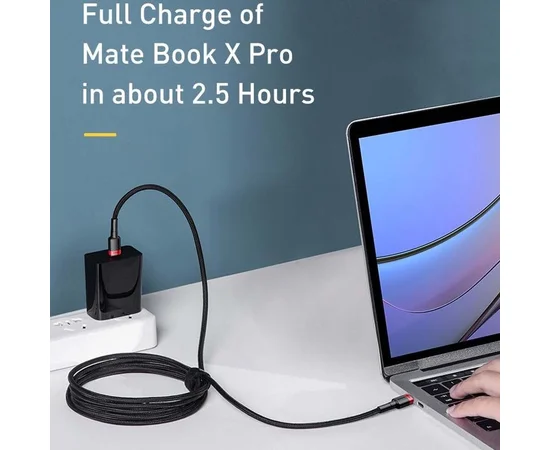 Дата кабель Baseus Cafule Type-C to Type-C PD2.0 100W (2m) (CATKLF-AL) Red / Black