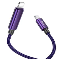 Дата кабель Hoco U125 Benefit 27W Type-C to Lightning (1.2m) Purple