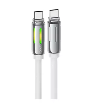 Дата кабель Hoco U136 Prize Type-C to Type-C 60W (1.2m) White