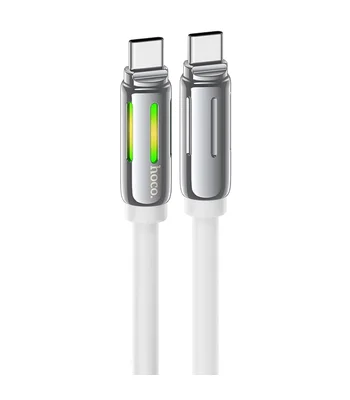 Дата кабель Hoco U136 Prize Type-C to Type-C 60W (1.2m) White