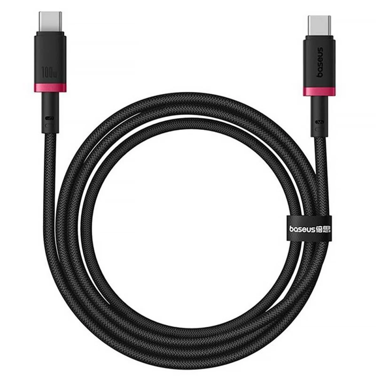Дата кабель Baseus Dura Series Fast Charging Type-C to Type-C 100W (1m) (P10377803U01) Red / Black