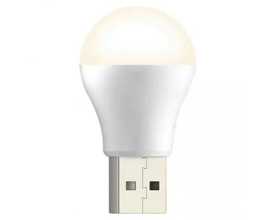 USB лампа LED 1W Білий / Круглий