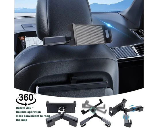 Автодержатель "Tablet Mount" для планшета/iPAD (4.7"-12.9") Черный