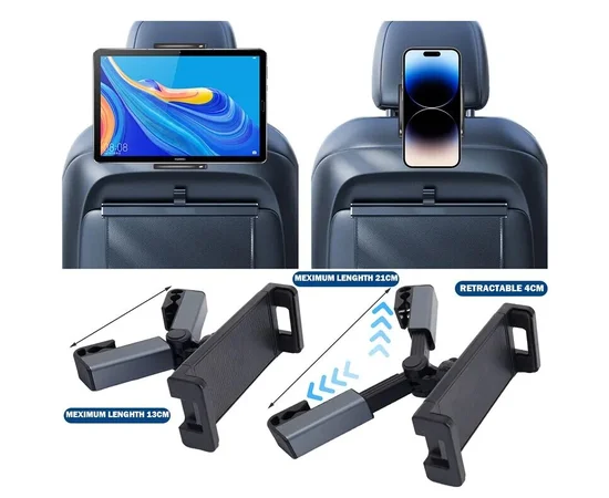 Автодержатель "Tablet Mount" для планшета/iPAD (4.7"-12.9") Черный