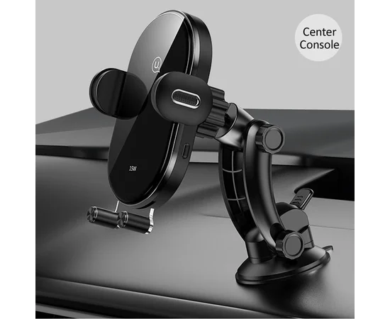 Автодержатель с БЗУ Usams US-CD131 Automatic Coil Induction 15W Черный