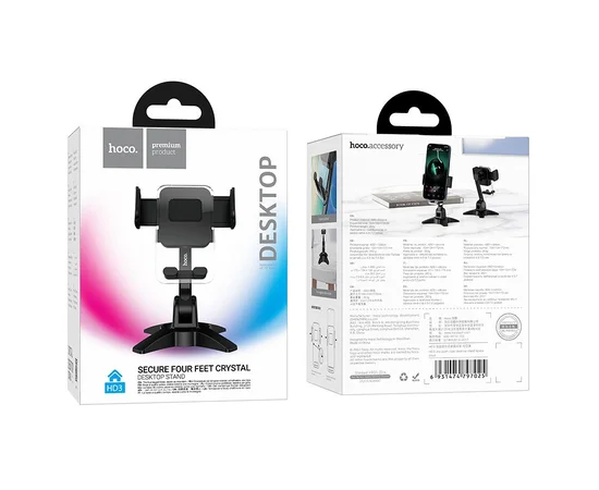 Тримач телефону Hoco HD3 Joy push-type Space Black