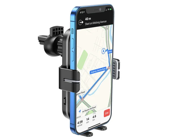 Автодержатель с БЗУ Hoco CA80 Черный