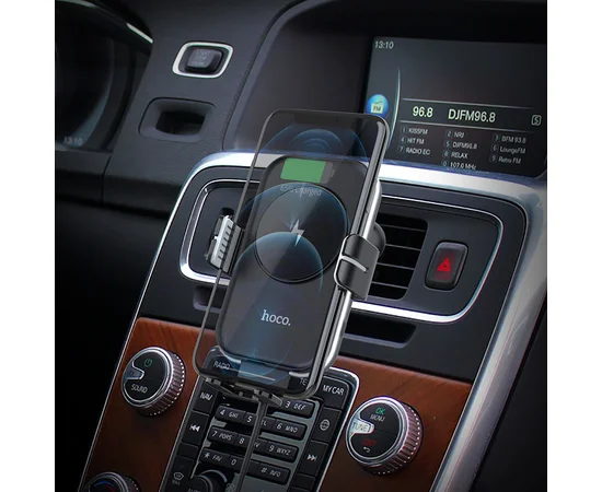 Автодержатель с БЗУ Hoco CA80 Черный