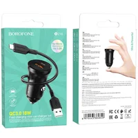АЗУ Borofone BZ18 QC3.0 + MicroUSB Черный
