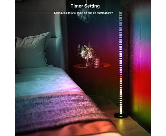 Підлогова кутова LED лампа RGB Magic 2 Bluetooth USB with app Black