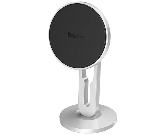 Автодержатель Baseus Hollow Magnetic with Clamping Function Vertical Type Серебряный