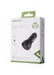АЗУ Acefast B7 metal car charger 45W (USB-A + USB-A) with digital display Transparent black
