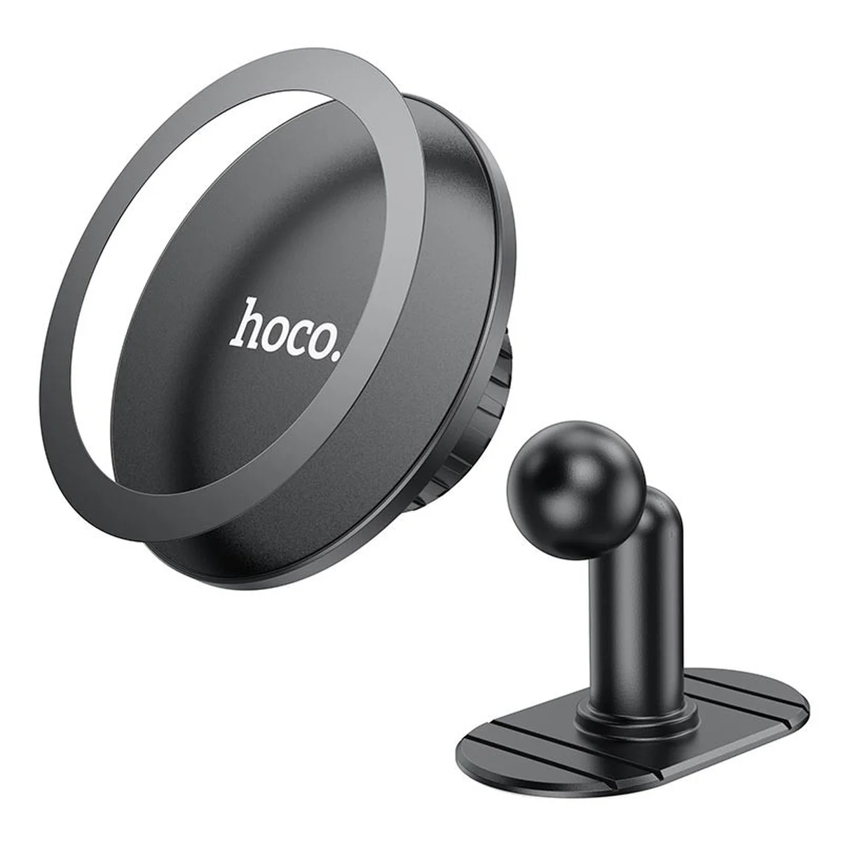 Автодержатель Hoco H13 Fine jade ring (center console) Black