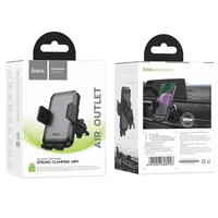 Автодержатель Hoco H26 Rock push-type (air outlet) Black / Gray