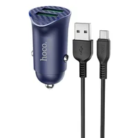 АЗУ Hoco Z39 QC3.0 (2USB) + MicroUSB Синий