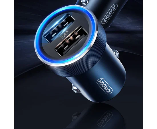 АЗУ Joyroom C-A02 (2 USB / 3.4A) Темно-серый