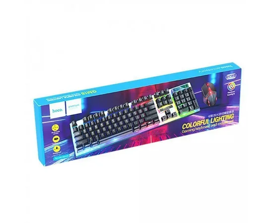 Ігрова клавіатура + миша Hoco GM18 Luminous Black