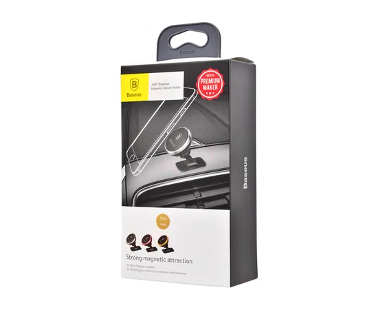 Автодержатель Baseus 360-degree Rotation Magnetic Mount Paste Type Золотой