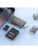 Картридер Hoco HB39 USB/Type-C 3.0 high-speed card reader Metal gray