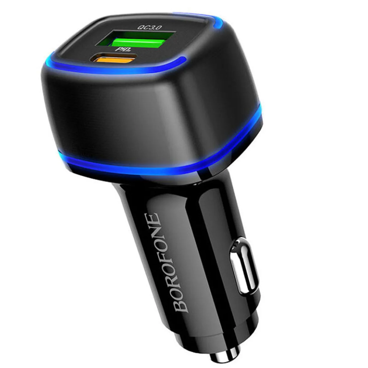 АЗУ Borofone BZ14A PD20W+QC3.0 (1Type-C/1USB/3A) Черный