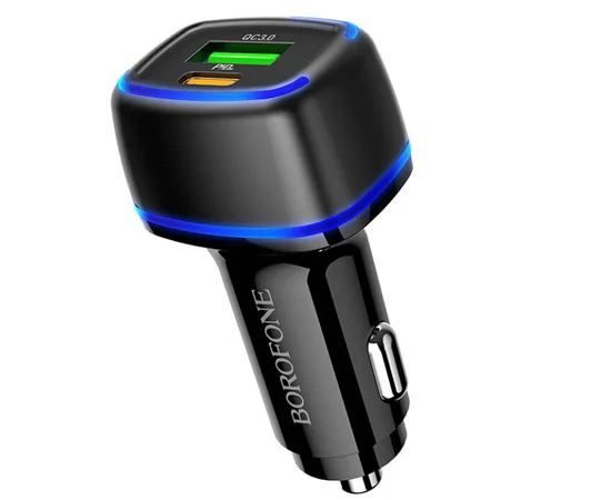 АЗУ Borofone BZ14A PD20W+QC3.0 (1Type-C/1USB/3A) Черный