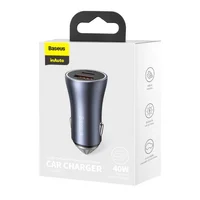 АЗУ Baseus Golden Contactor Pro 40W USB + Type-C (CCJD-0G) Серый