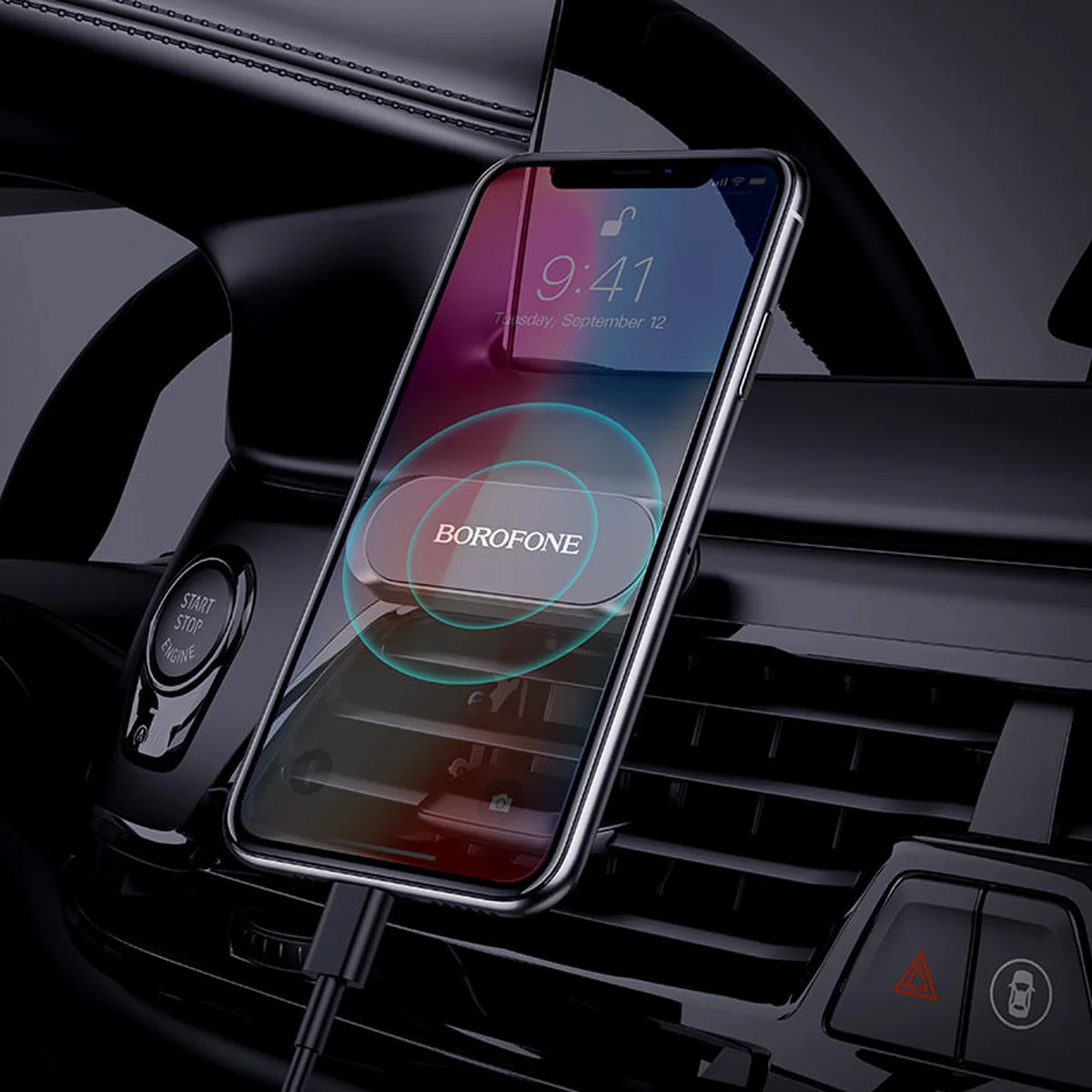 Автодержатель Borofone BH28 Refined Черный